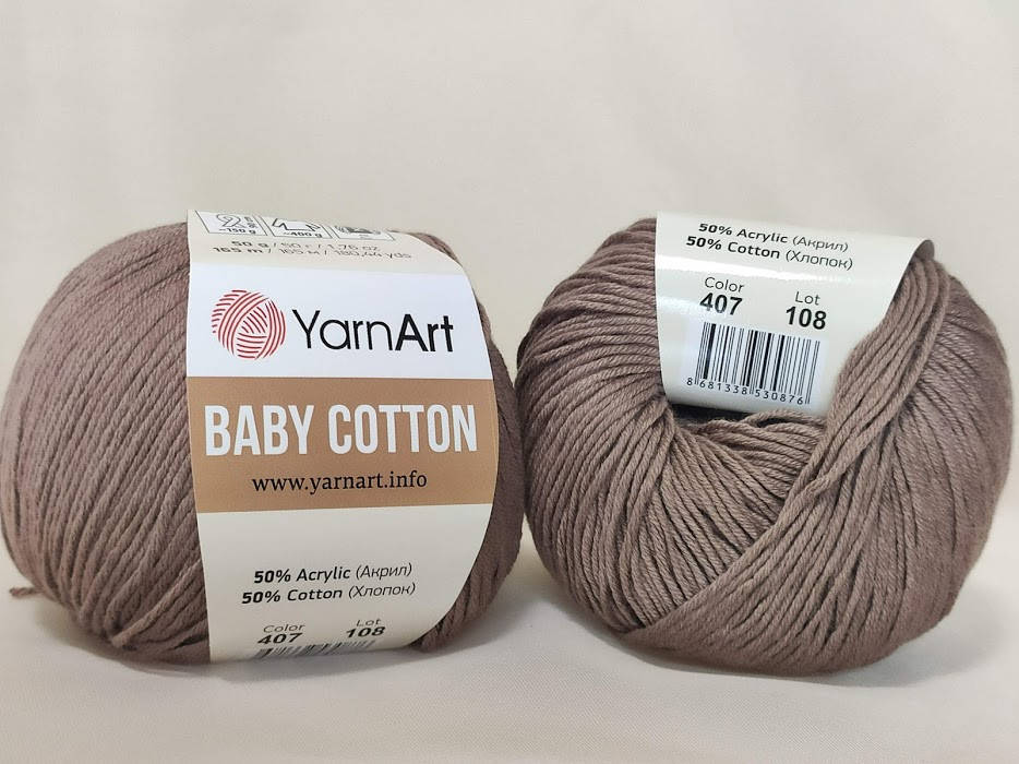 

YarnArt Baby Cotton 407 кофе с молоком