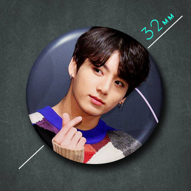 

"Чон Джонгук / Jungkook (БТС / BTS)" значок круглый на булавке Ø32 мм