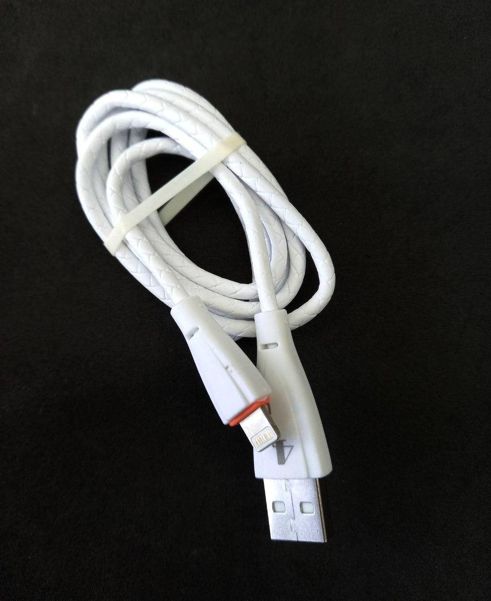 

Кабель Lightning 4you SNAKE (2.1A, Кож.оплетка, Premium, белый) (тех. пакет)