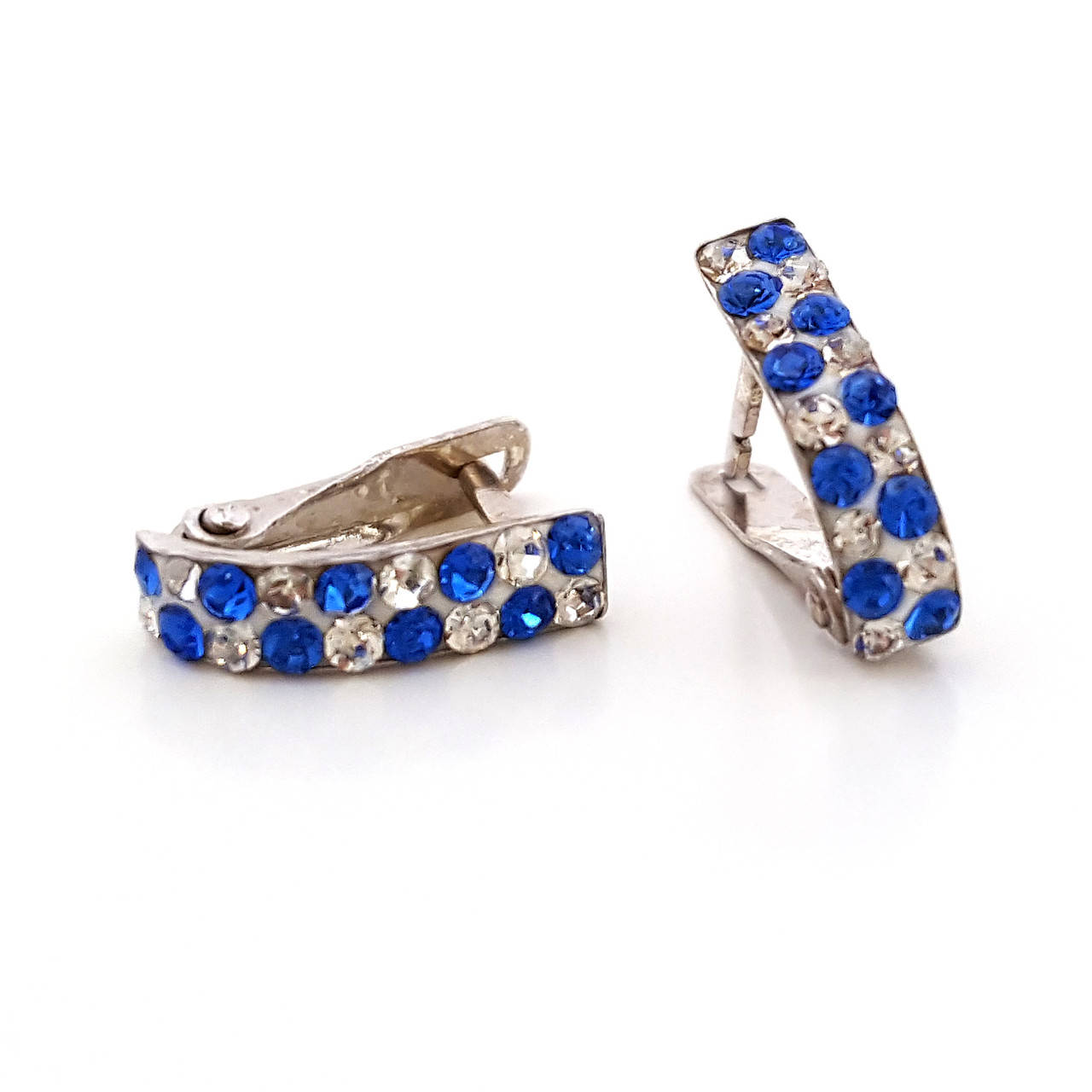 

Серебряные детские серьги с кристаллами SWAROVSKI