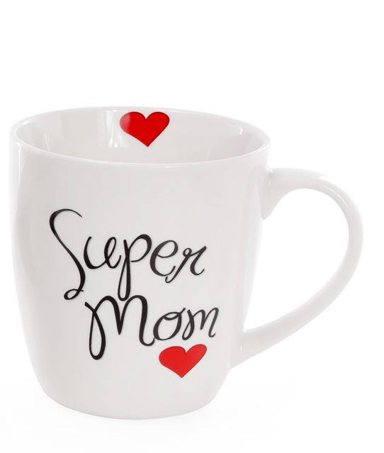 

Кружка фарфоровая Super Mom, 520мл