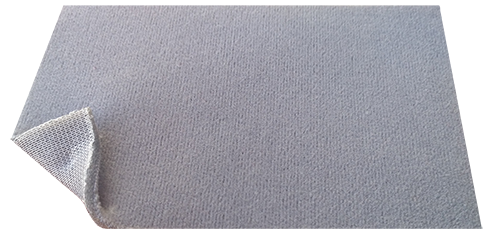 

Потолочная ткань для салона автомобиля темно-серого цвета (автовелюр на поролоне с сеткой)