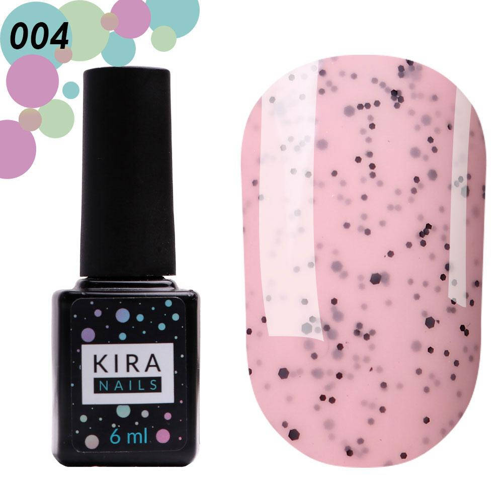 

Гель-лак Kira Nails "Чиа Пудинг" № 004 (клубника с крошкой), 6 мл