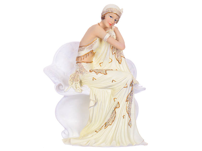 

Статуэтка Lefard Дама в кресле 20х9х15 см 192-048, Белый