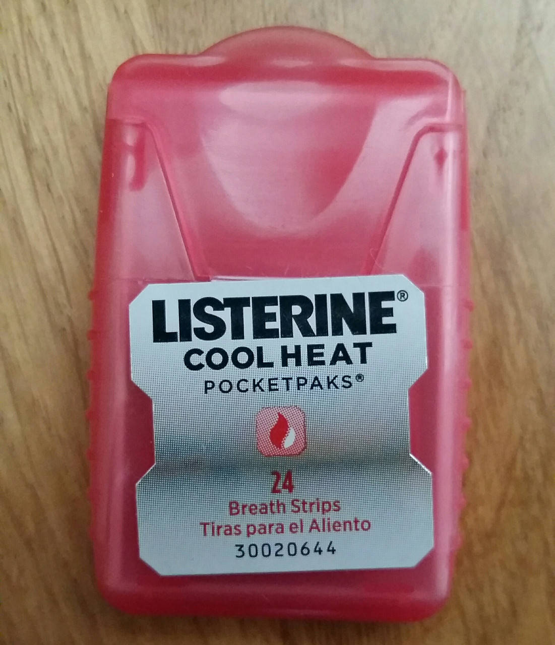 

Полоски для освежения дыхания, Listerine PocketPaks Cool Heat, 24 пластинки