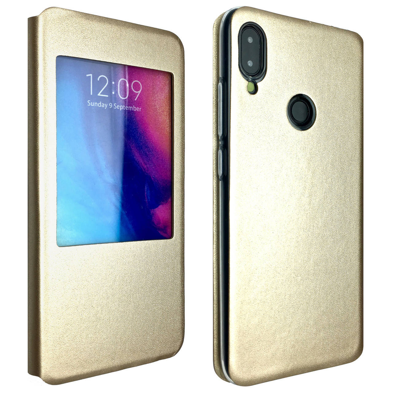 

Чехол-книжка DK силикон кожа для Xiaomi Redmi Note 7 Pro (gold)