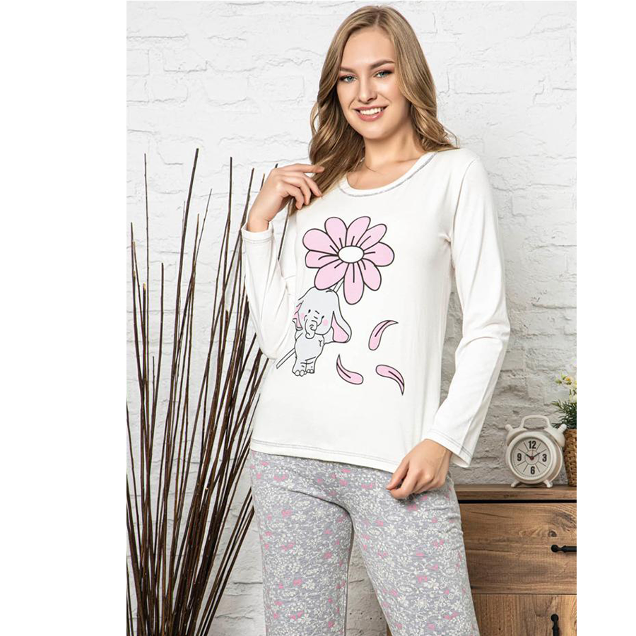 

Пижама женская S-M-L-XL хлопковая с штанами демисезонная Seyko L