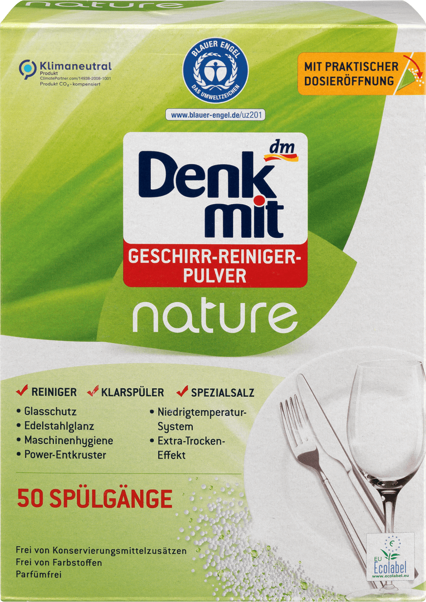 

Порошок для посудомоечных машин Denkmit Spülmaschinenreiniger Pulver Nature, 1kg