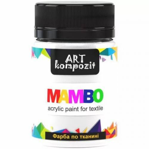 

Фарба по тканині MAMBO "ART Kompozit", 50 мл (1 білий)