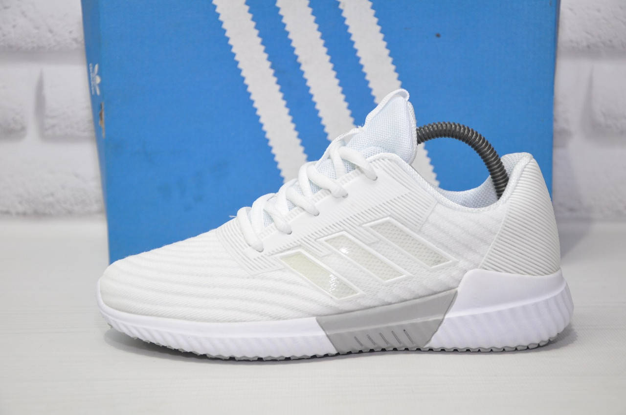 

Белые кроссовки сетка с дышащей подошвой Adidas Climacool 38, Белый