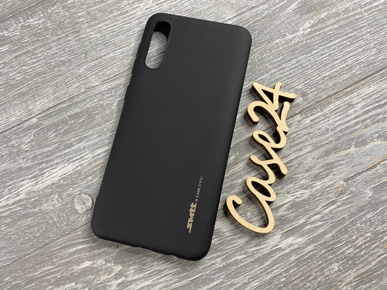 

TPU чехол Smitt накладка бампер для Samsung Galaxy A30S (2 цвета) черный