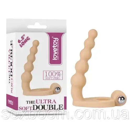 

Насадка для двойного проникновения - The Ultra Soft Bead 6.5'', Телесный