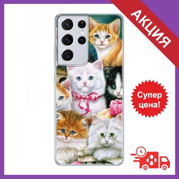 

Чехол с принтом для Samsung Galaxy S21 Ultra / Чехол с картинкой на Самсунг Гелекси С21 Ультра / Чехол для, Черный