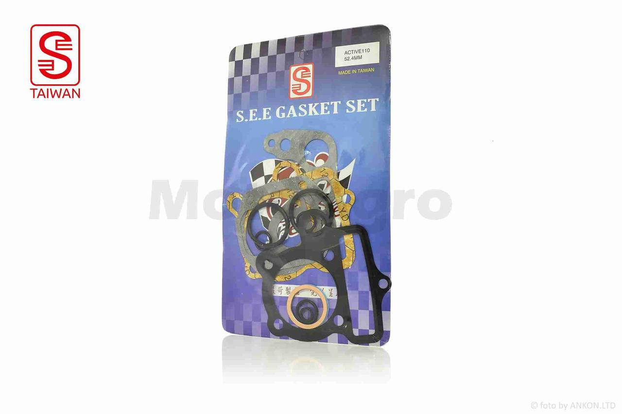 

Прокладки цилиндра к-кт Active 110 52.4mm безасбест "SEE" ТАЙВАНЬ