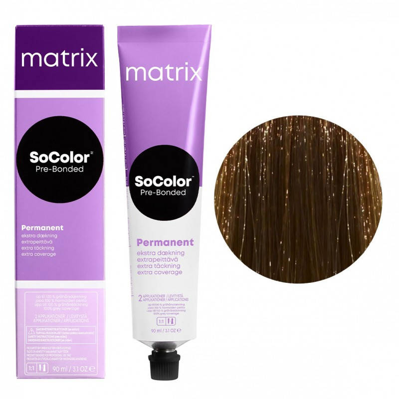 

Стойкая крем краска для волос Matrix SOCOLOR.Pre-Bonded Extra Coverage 508NW 90 мл