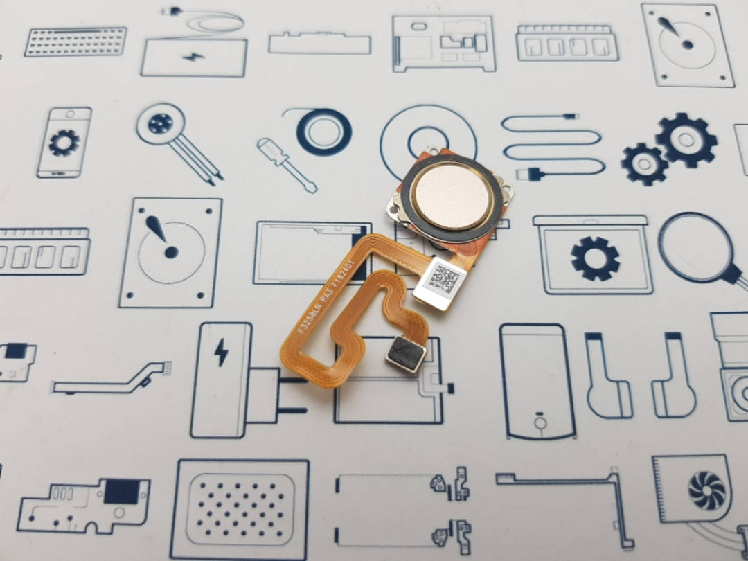 

Сканер отпечатка Xiaomi Redmi 6 золото Сервисный оригинал с разборки