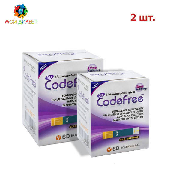 

Тест-полоски SD CodeFree 2 упаковки