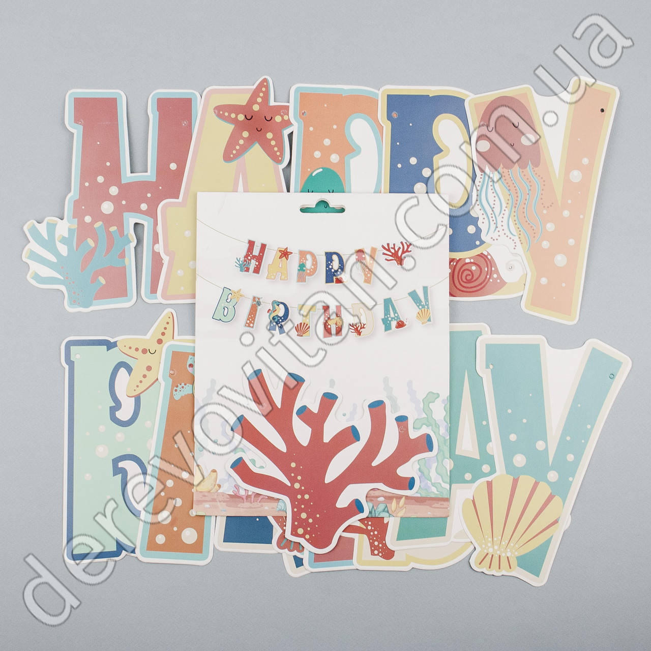 

Гирлянда "Happy birthday Морская", ~3 м
