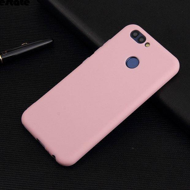 

Матовый чехол OneShot Huawei P Smart (силиконовая накладка) (Хуавей П Р Смарт), Розовый