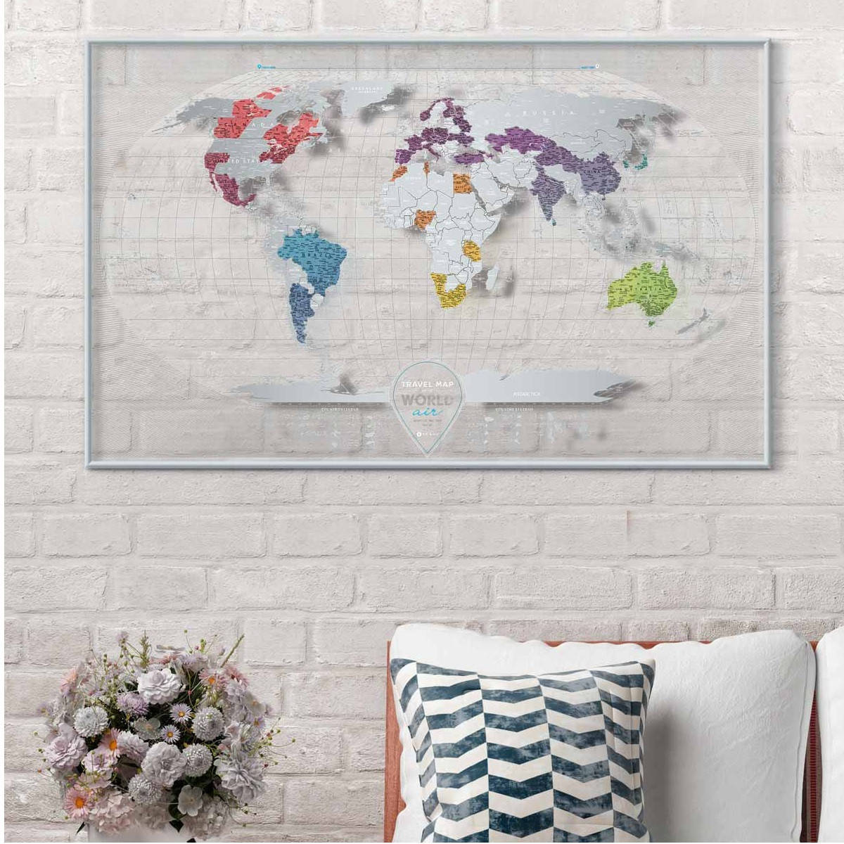 

Прозрачная скретч карта мира Travel Map AIR World (английский язык)