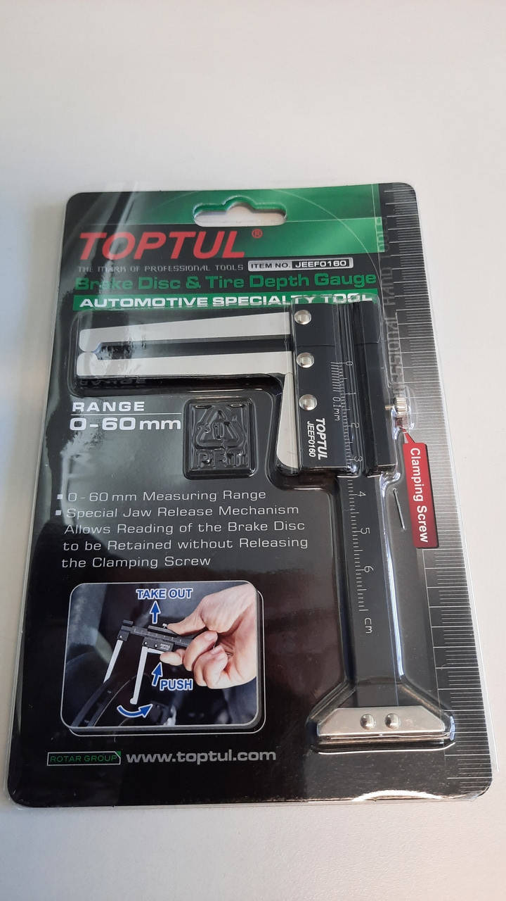 

Штангенциркуль для тормозных дисков TOPTUL JEEF0160