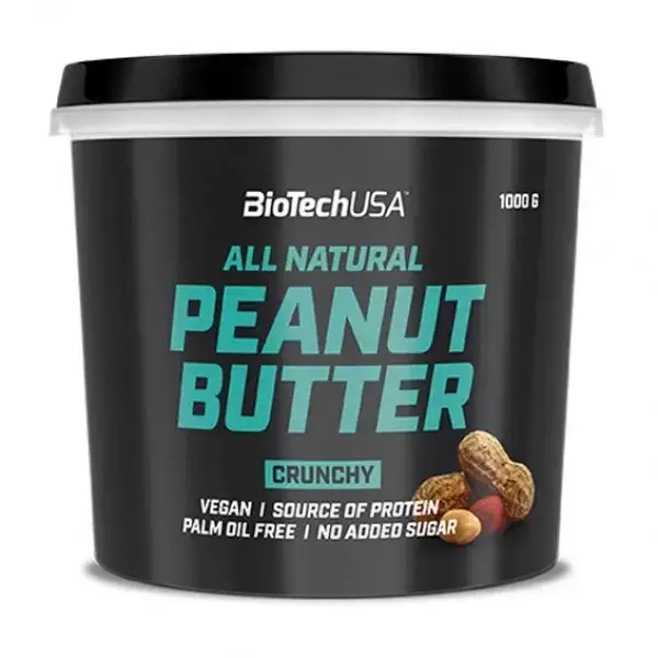 

Арахисовое масло BioTech usa All Natural Peanut Butter 1 kg crunchy