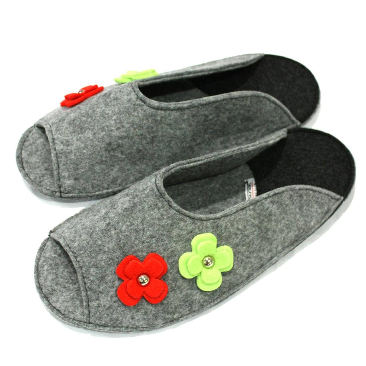 

Тапочки из сукна (размер 36-40), Серый