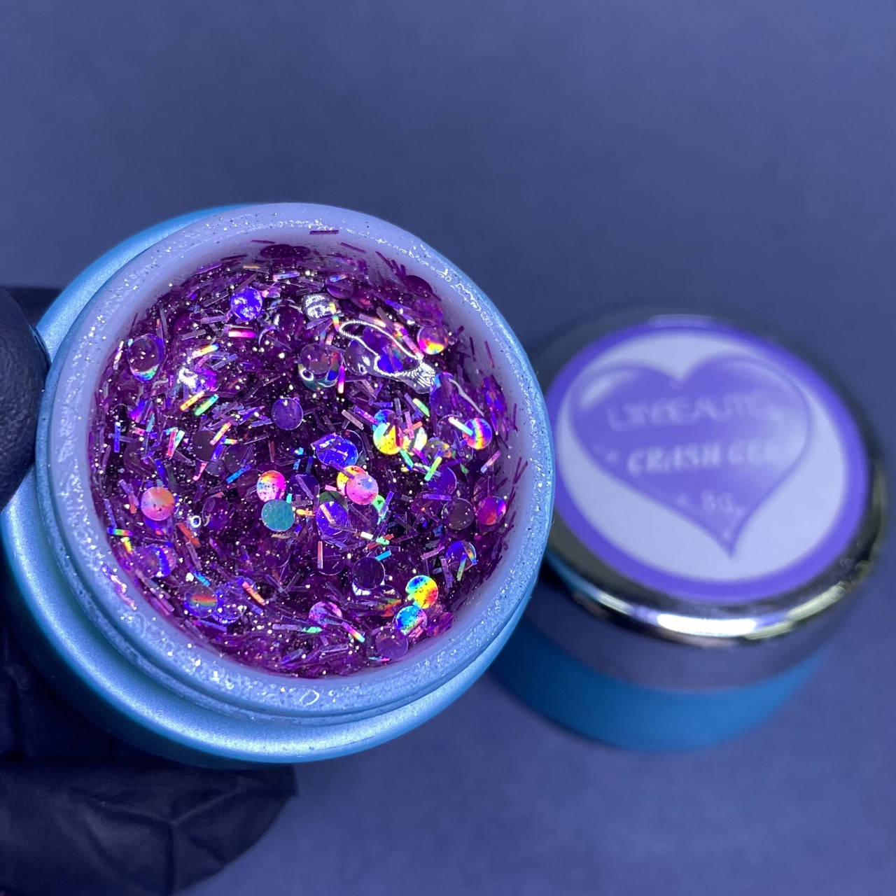 

Глитерный гель для дизайна ногтей Lilly Beaute Crash Gel №05