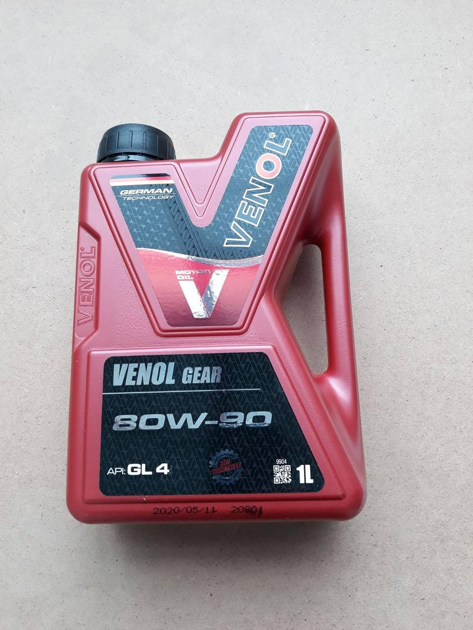 

Масло трансмиссионное Venol 80w90 GL-4 1л
