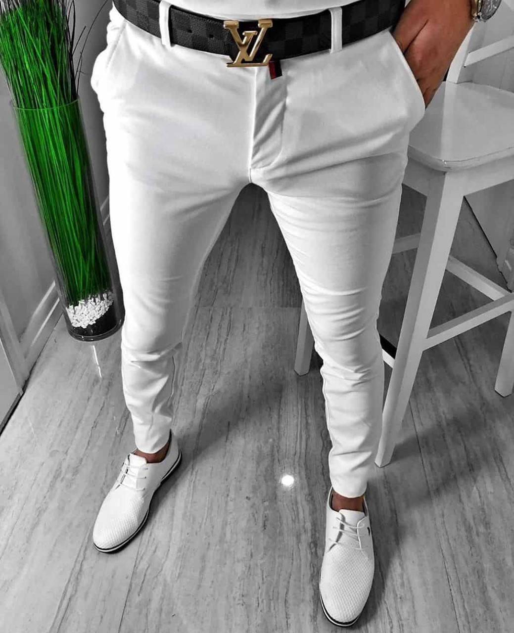 

Мужские брюки белые Турция