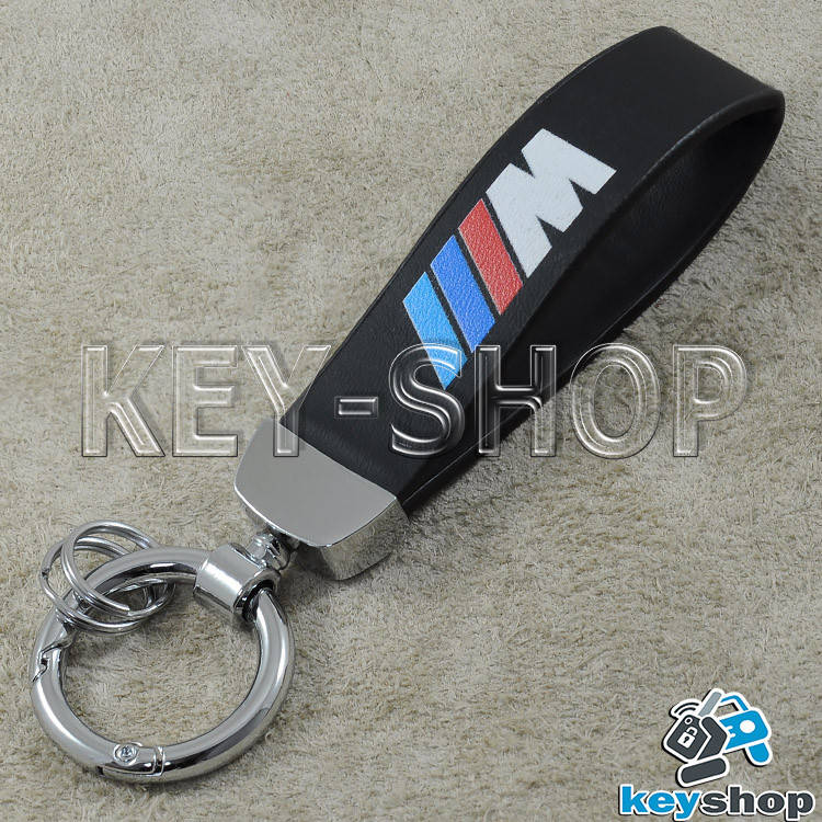 

Брелок для авто ключей BMW M (БМВ М) каучуковый, с карабином, Черный