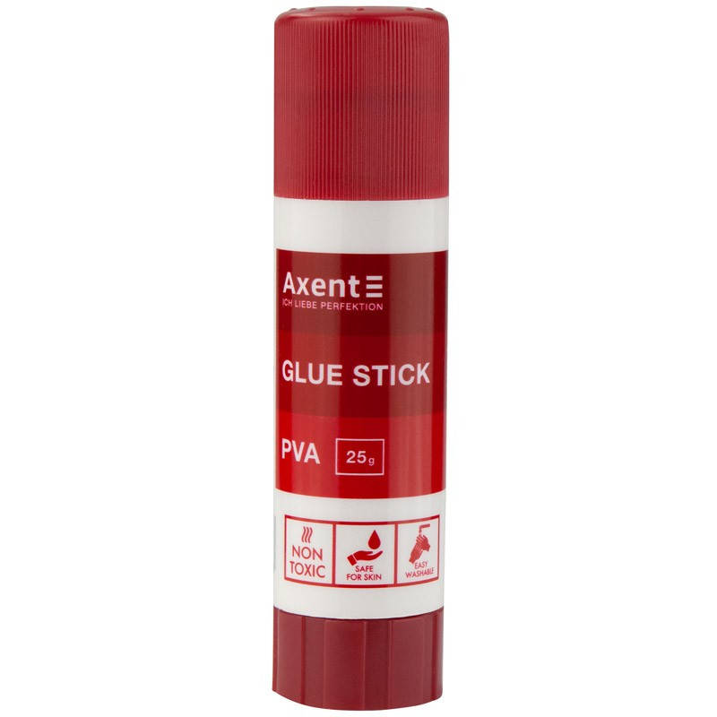 

Клей-олівець Axent PVA, 25 г, 12шт/уп