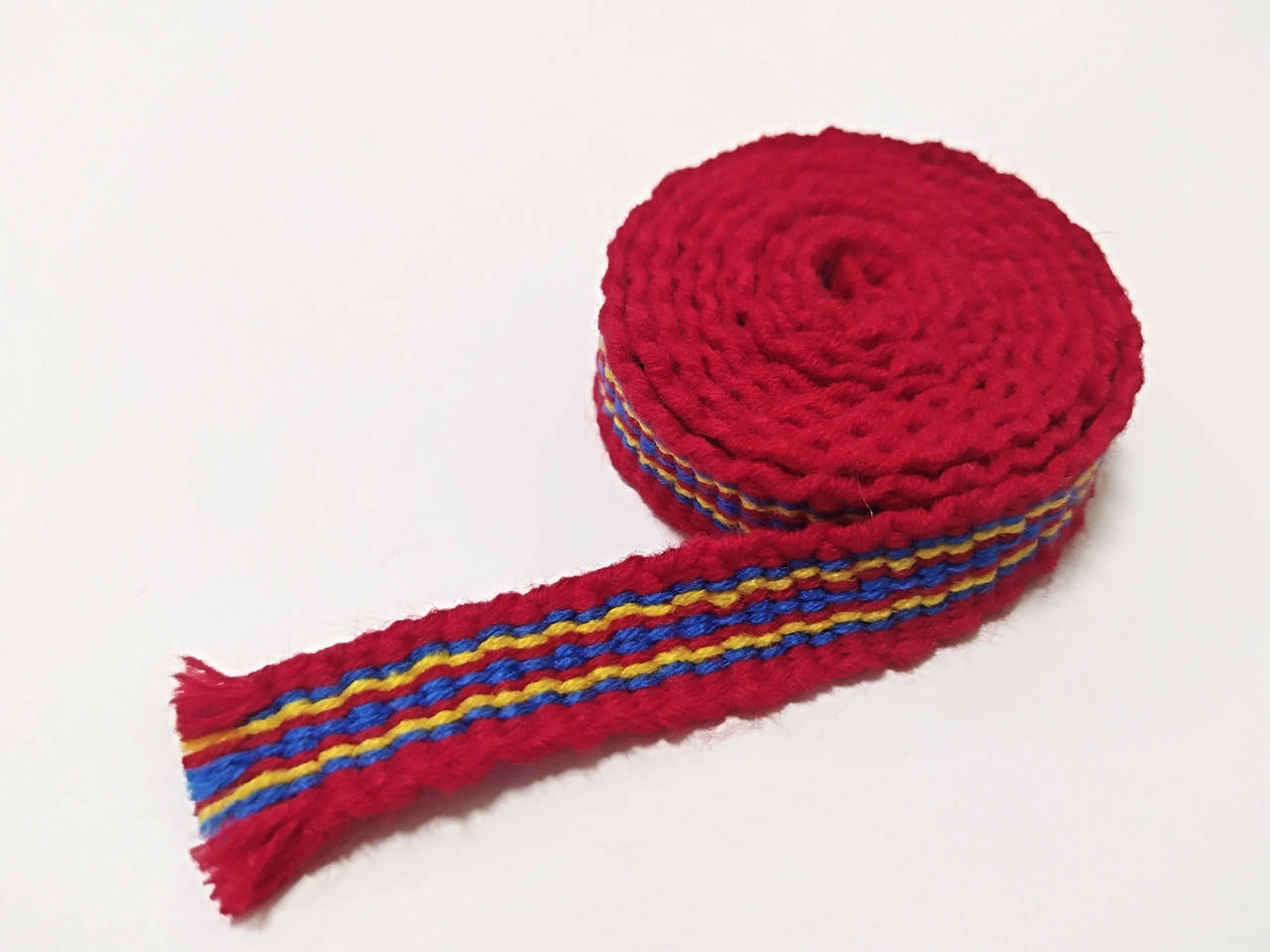 

Кушак / пояс тканый украинский красный 1,7см