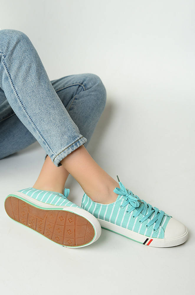 

Кеды женские бирюзовые 138807M, Бирюзовый