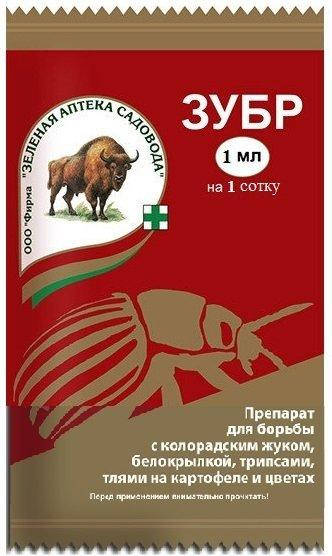 

Инсектицид Зубр (от тли и белокрылки), 1 мл
