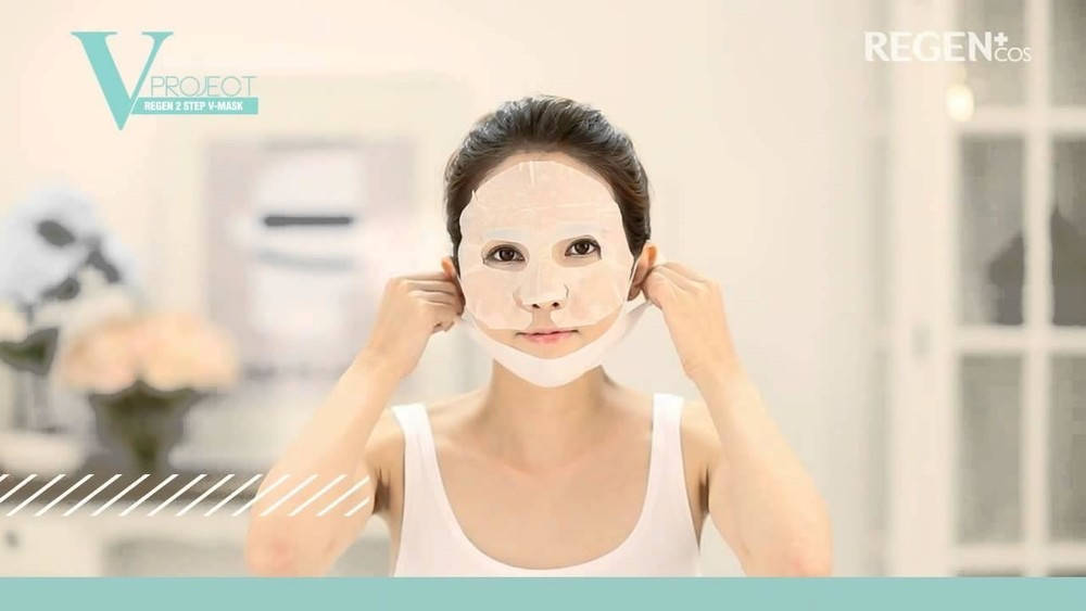 

Regen+Cos - двойная маска для лица коррекция подбородка и осветление 2 Step Synerge Effect Mask