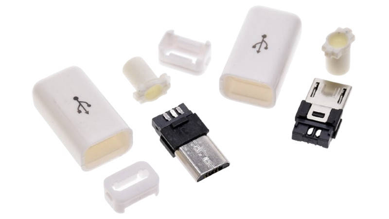 

Штекер разборной micro usb белый для замены в кабелях (17397)