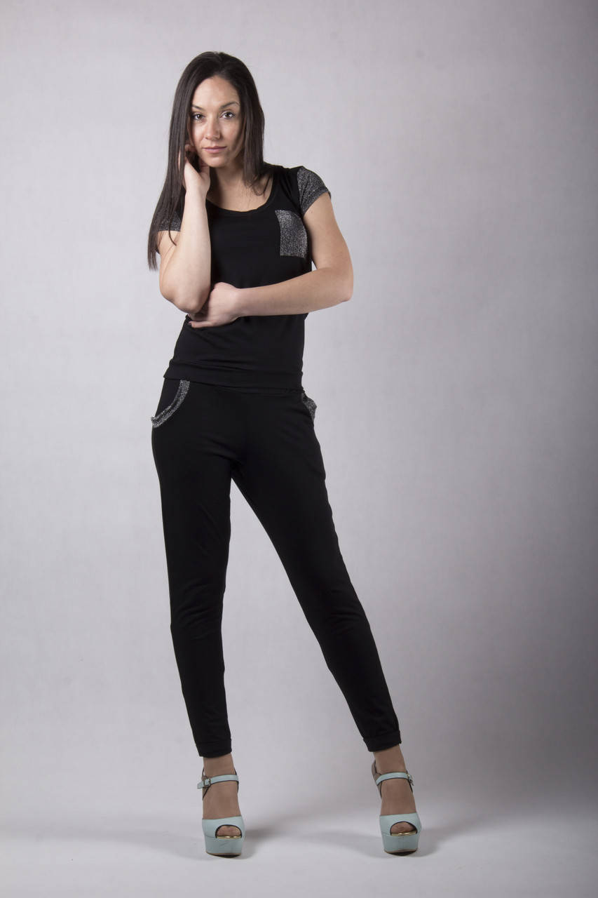 

Костюм молодежный футболка с штанами "Ночь" р. 42-50 (54 нет), Серый