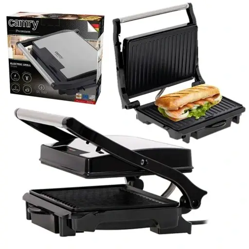 

Гриль Тостер Grill BBQ бутерброды с бутербродами для лотка 2100W Хорошая цена