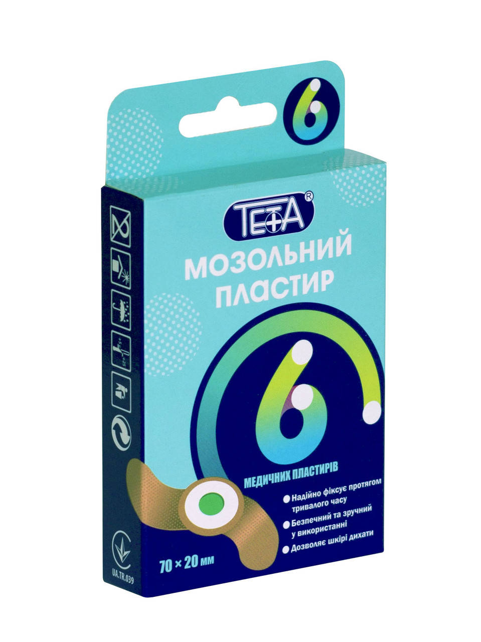 

Пластырь медицинский мозольный Тета 6шт