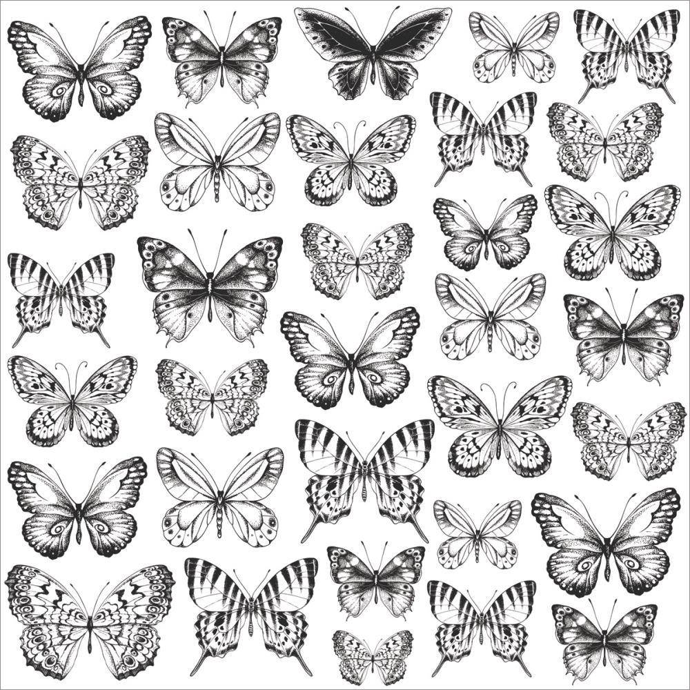 

Ацетат - Kaisercraft - Butterflies - 30х30