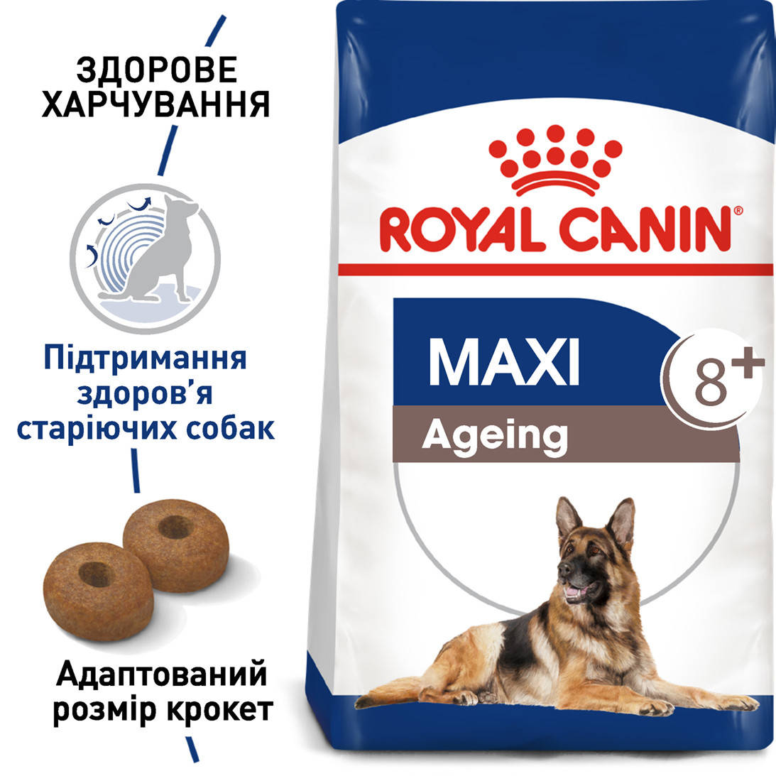 

Сухой корм Royal Canin Maxi Аgeing 8+ для собак крупных пород, 15КГ