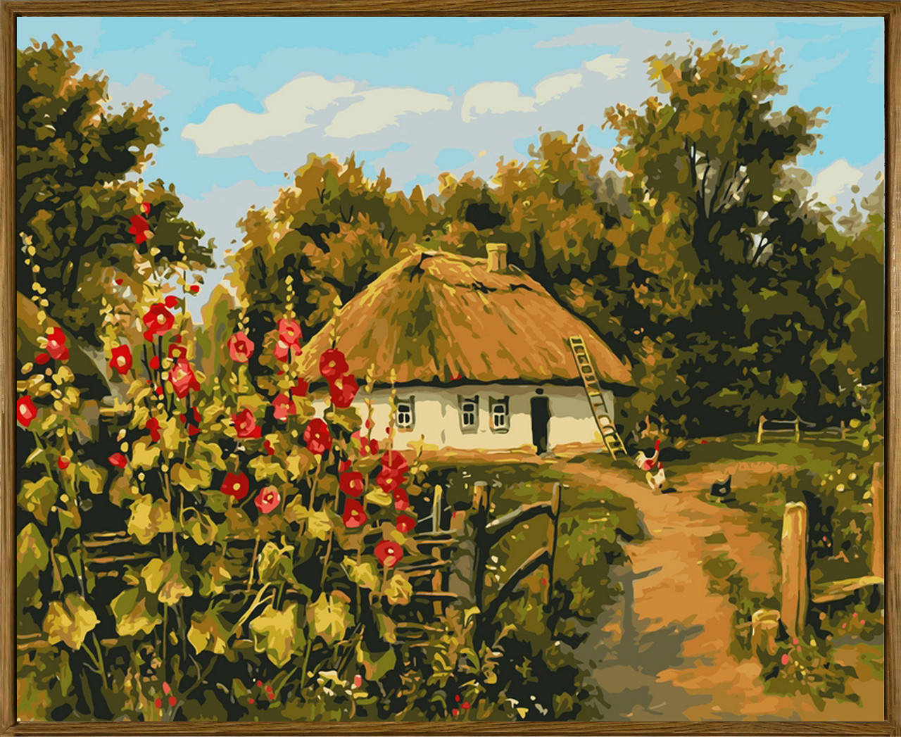 

Картина по номерам Сельская хатка (в раме) 40 х 50 см (NB354R)