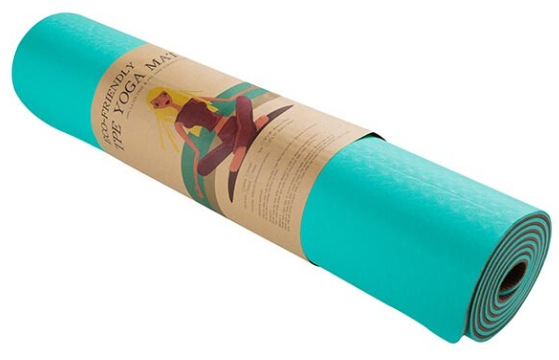 

Коврик для фитнеса Newt TPE Eco 183 х 61 х 0.6 см голубой с коричневым