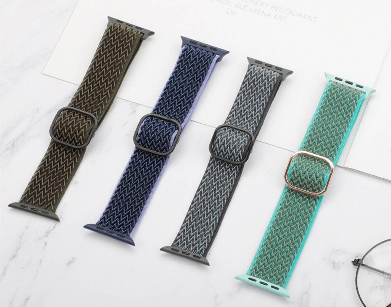 

Ремешок браслет нейлоновый для Apple Watch 1 / 2 / 3 / 4/ 5 series и аналогов 38/40 мм