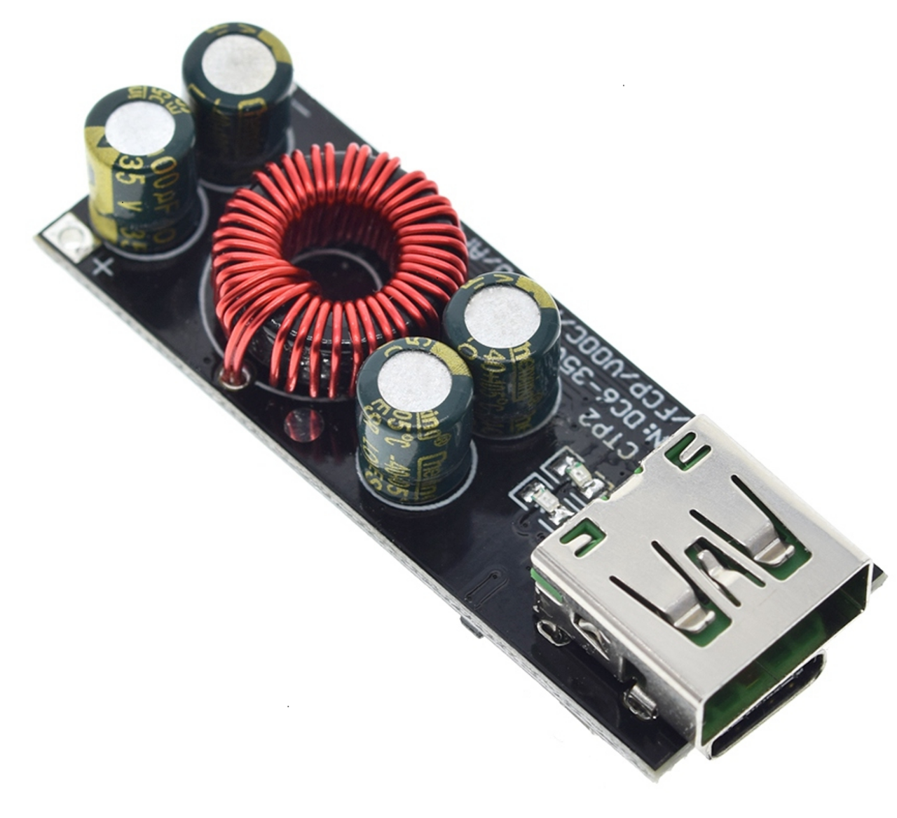 

Стабилизатор понижающий USB DC-DC 6-35В - 5В(3-12В) QC4.0 QC3.0 - SW3516