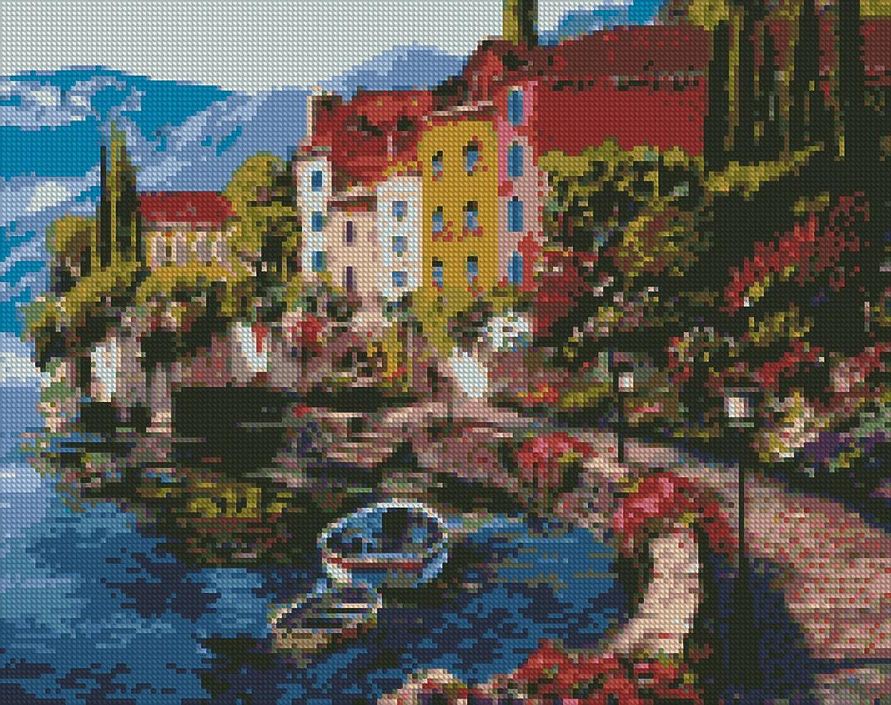 

Алмазная мозаика AMO7025Утро на берегу озера, 40x50см алмазная картина