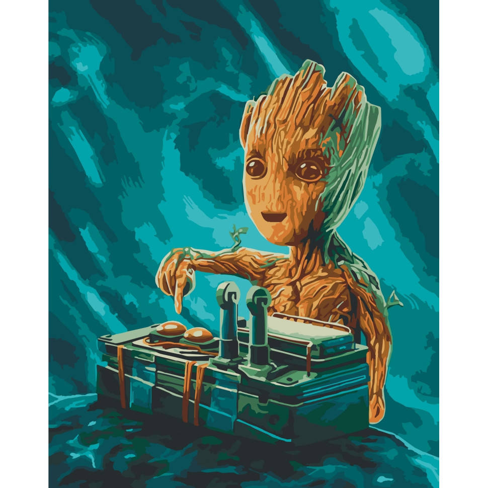 

Картина по номерам DJ Малыш Грут Art Craft 16001-AC 40х50 см