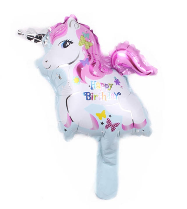 

Фольгированный мини-шар "Единорог на голубом" 42х28 см (Китай)