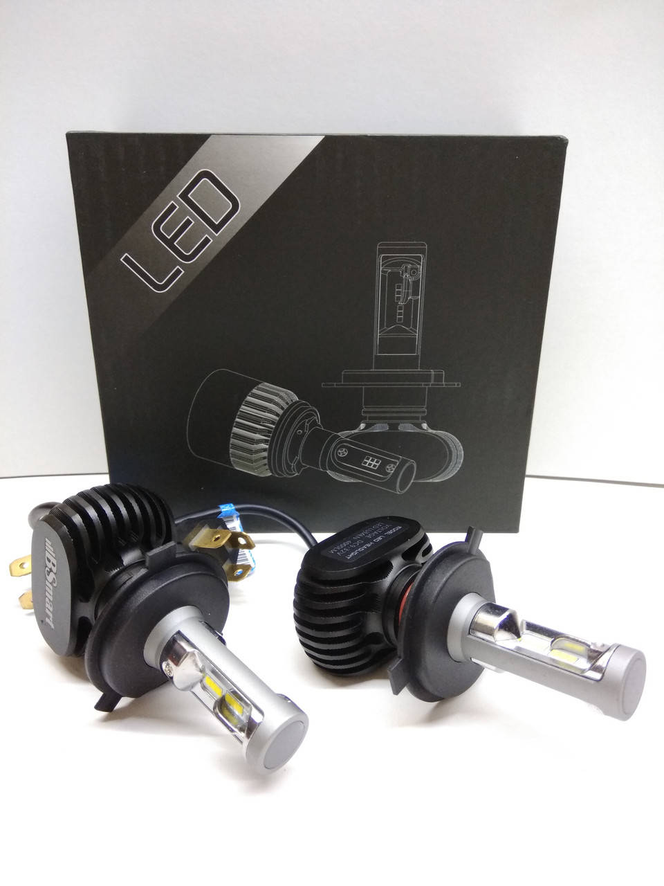 

Автолампы LED S1 диод CSP Юж Корея H4 8000Лм 50Вт 12В 24В